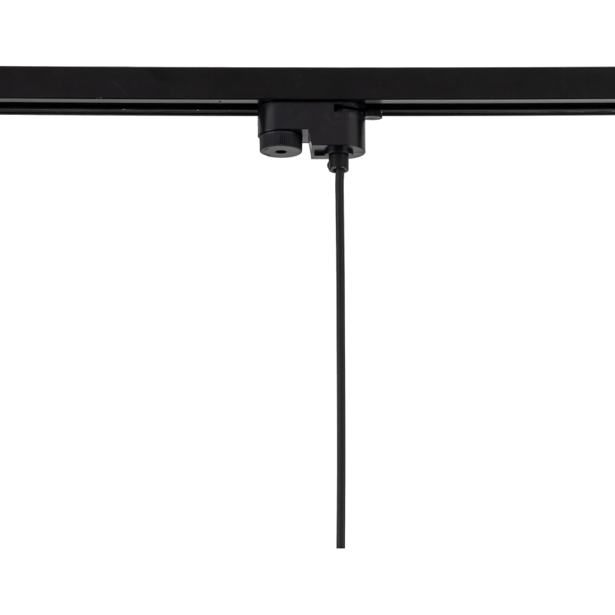 Lámpara colgante para sistema de raíles monofásico TRACER 1xE27/15W/230V diá. 38 cm negro