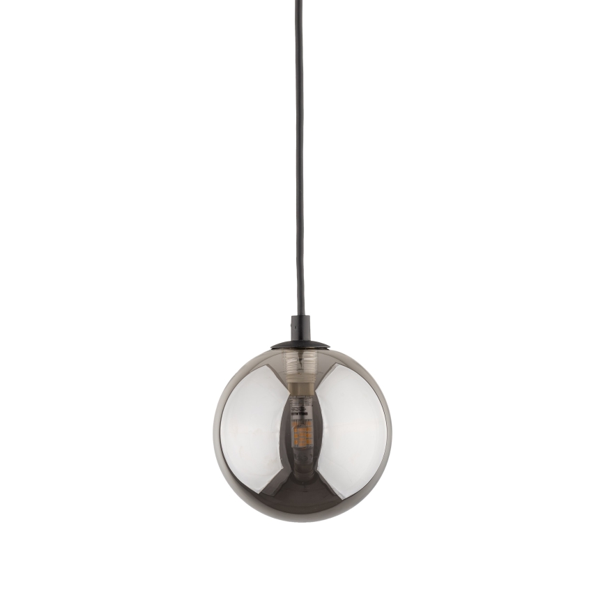 Lámpara colgante para sistema de rieles TRACER 1xG9/8W/230V negro/negro ahumado