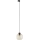 Lámpara colgante para sistema de rieles trifásico CUBUS 1xE27/15W/230V negro/beige ahumado
