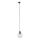 Lámpara colgante para sistema de rieles trifásico CUBUS 1xE27/15W/230V negro/transparente