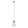 Lámpara colgante para sistema de rieles trifásico ELIO 1xE27/15W/230V negro/transparente