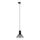 Lámpara colgante para sistema de rieles trifásico NEO 1xE27/15W/230V negro/negro ahumado
