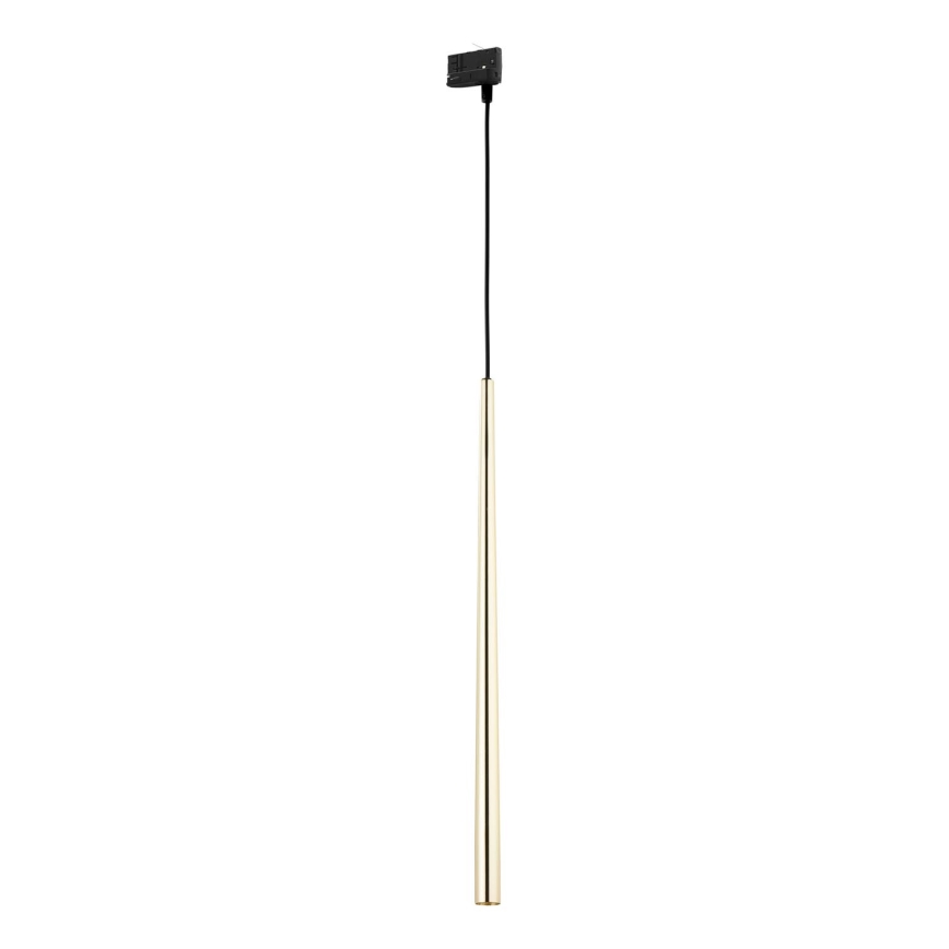 Lámpara colgante para sistema de rieles trifásico PIANO 1xG9/8W/230V dorado/negro