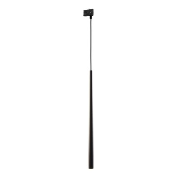 Lámpara colgante para sistema de rieles trifásico PIANO 1xG9/8W/230V negro