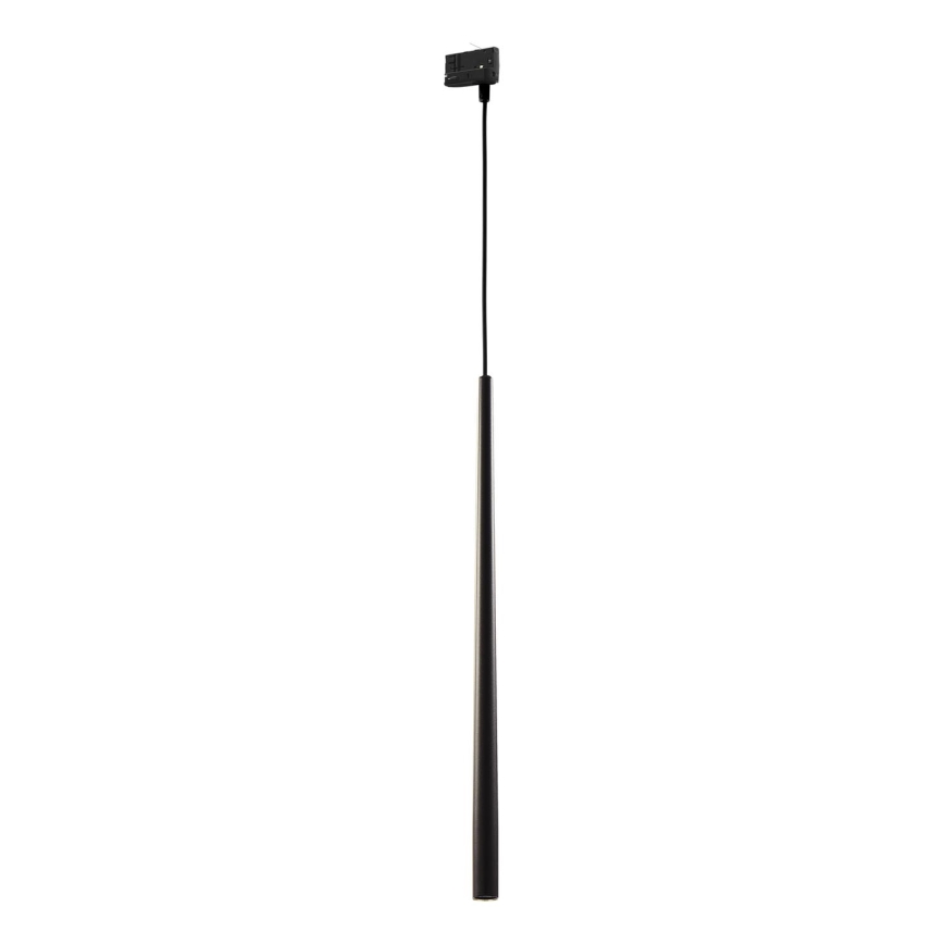 Lámpara colgante para sistema de rieles trifásico PIANO 1xG9/8W/230V negro