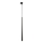 Lámpara colgante para sistema de rieles trifásico PIANO 1xG9/8W/230V negro