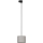 Lámpara colgante para sistema de rieles trifásico TRACER 1xE27/15W/230V diá. 20 cm negro/gris