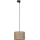 Lámpara colgante para sistema de rieles trifásico TRACER 1xE27/15W/230V diá. 30 cm negro/marrón