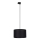 Lámpara colgante para sistema de rieles trifásico TRACER 1xE27/15W/230V diá. 38 cm negro