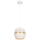 Lámpara colgante PARIS 1xE27/60W/230V blanco/dorado