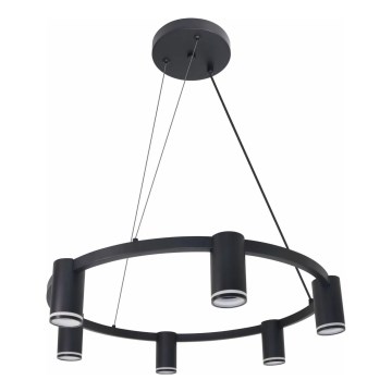 Lámpara colgante PARÍS 6xGU10/12W/230V negro