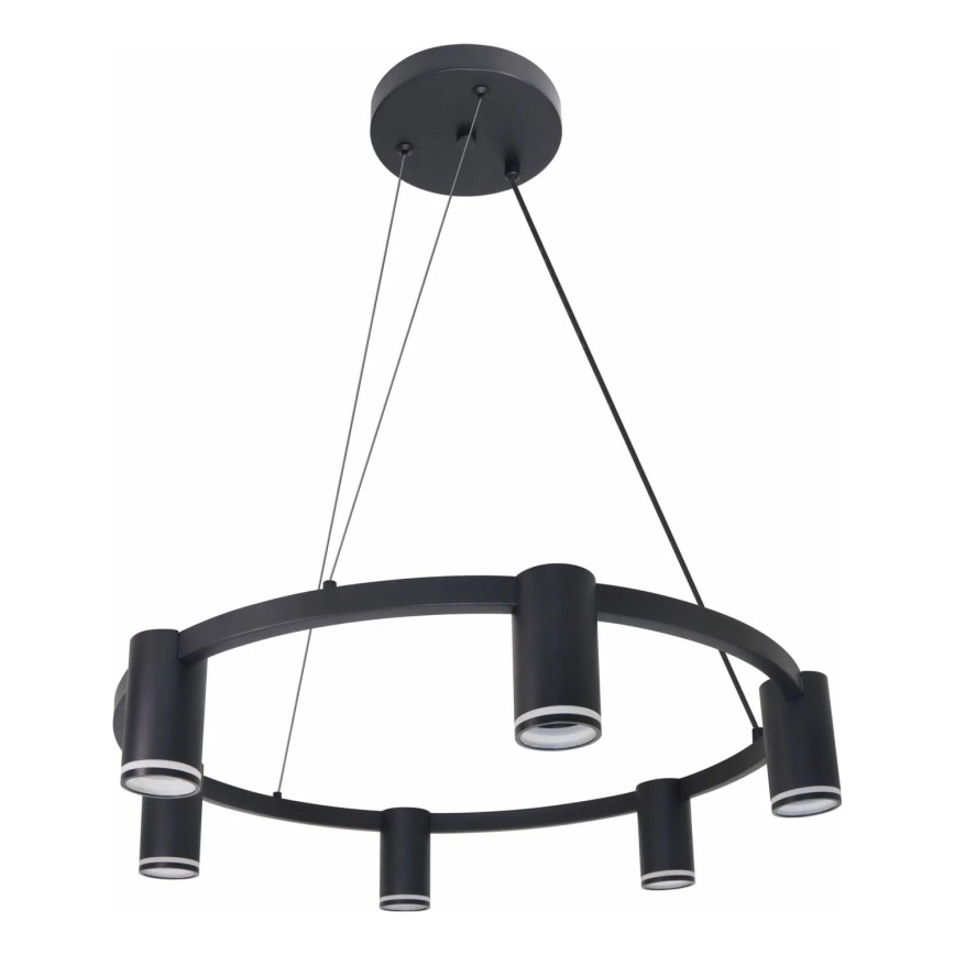 Lámpara colgante PARÍS 6xGU10/12W/230V negro