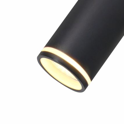 Lámpara colgante PARÍS 6xGU10/12W/230V negro