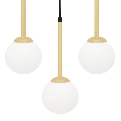 Lámpara colgante PARMA 3xE14/40W/230V negra