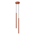 Lámpara colgante PASTELO 2xG9/8W/230V rojo