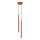 Lámpara colgante PASTELO 2xG9/8W/230V rojo