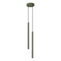 Lámpara colgante PASTELO 2xG9/8W/230V verde