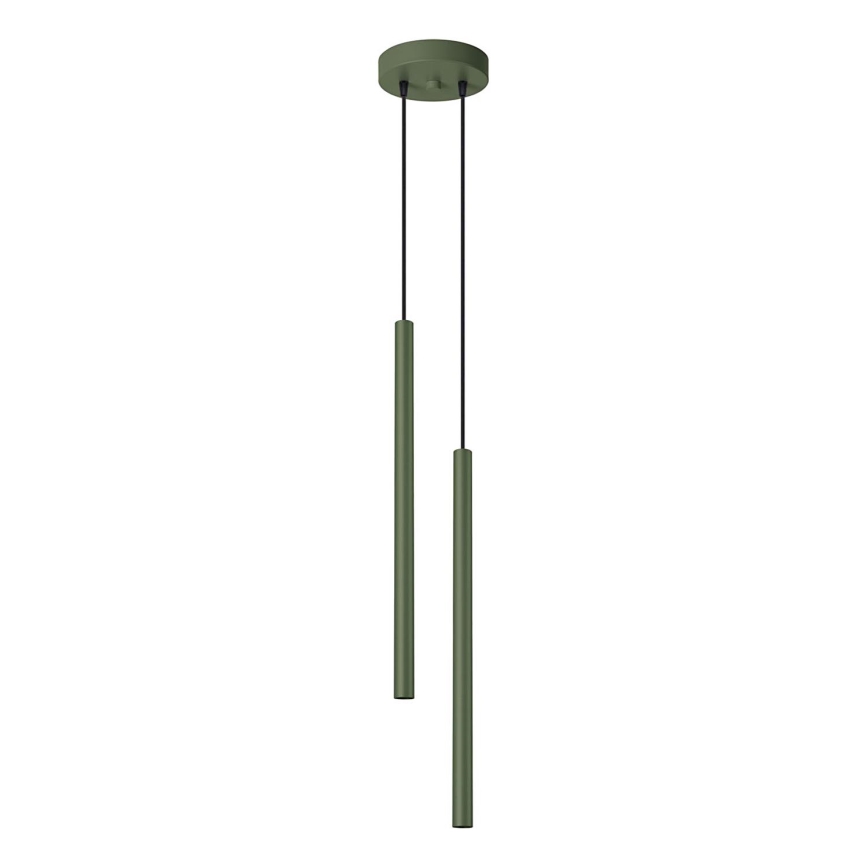 Lámpara colgante PASTELO 2xG9/8W/230V verde