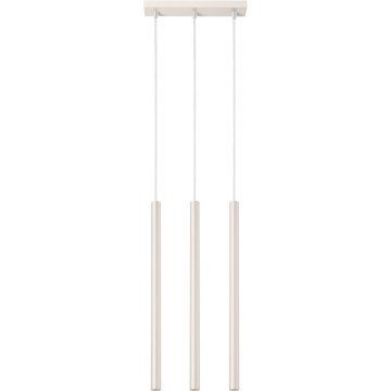 Lámpara colgante PASTELO 3xG9/8W/230V color crema