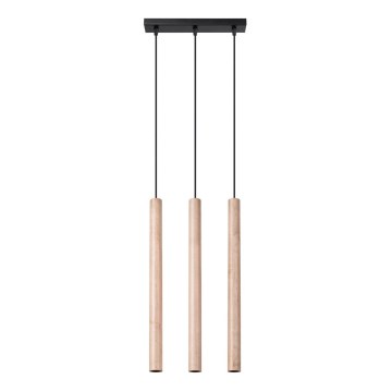 Lámpara colgante PASTELO 3xG9/8W/230V madera