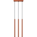 Lámpara colgante PASTELO 3xG9/8W/230V rojo