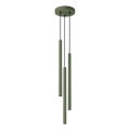 Lámpara colgante PASTELO 3xG9/8W/230V verde