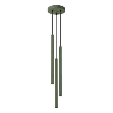 Lámpara colgante PASTELO 3xG9/8W/230V verde
