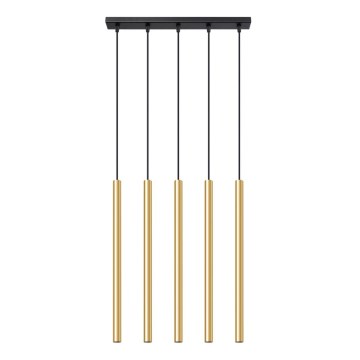 Lámpara colgante PASTELO 5xG9/8W/230V dorado