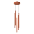 Lámpara colgante PASTELO 5xG9/8W/230V rojo