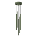 Lámpara colgante PASTELO 5xG9/8W/230V verde