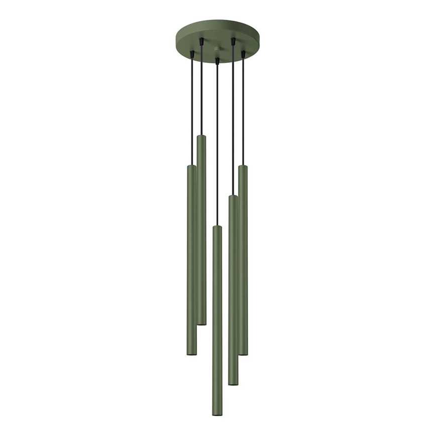 Lámpara colgante PASTELO 5xG9/8W/230V verde