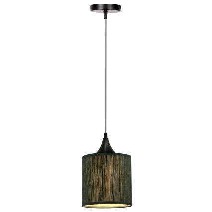 Lámpara colgante PATTI 1xE27/60W/230V diá. 15 cm Verde