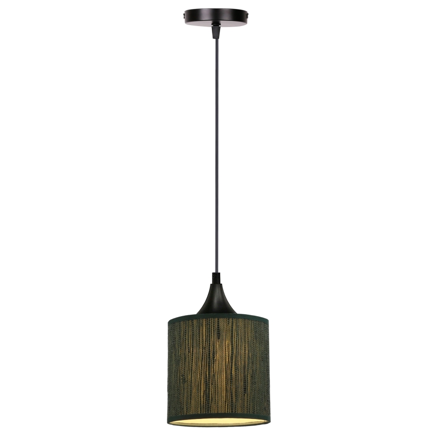 Lámpara colgante PATTI 1xE27/60W/230V diá. 15 cm Verde