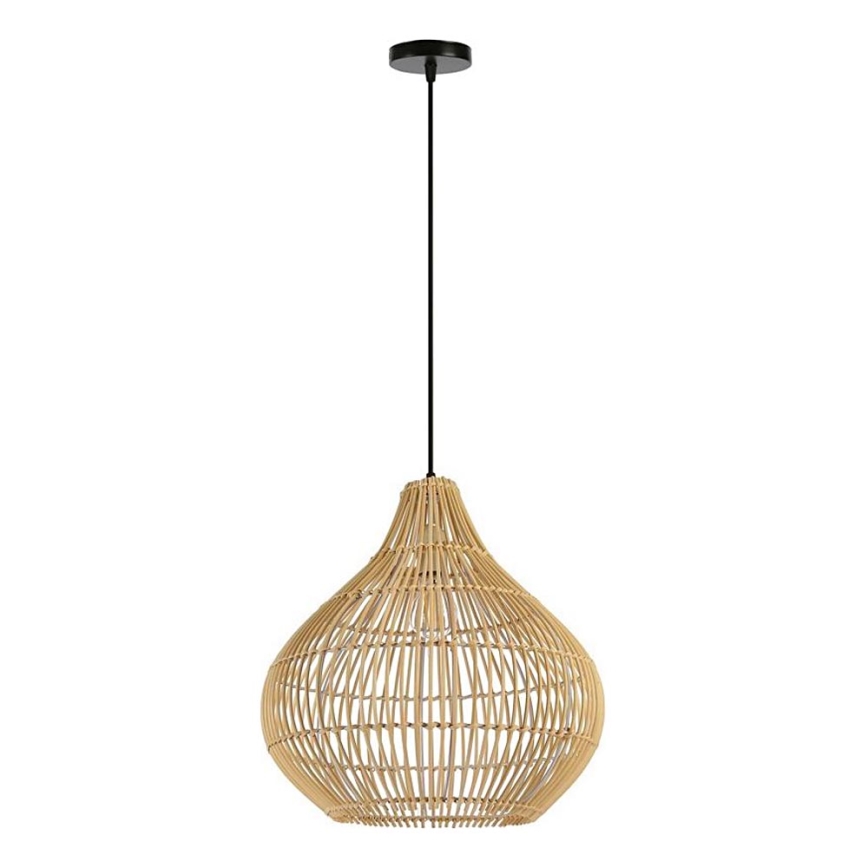Lámpara colgante PELO 1xE27/40W/230V diá. 40 cm ratán