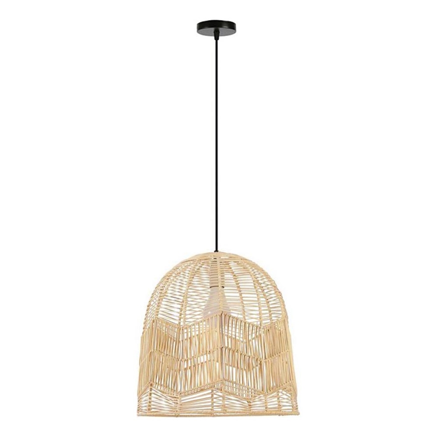 Lámpara colgante PELO 1xE27/40W/230V diá. 40 cm ratán