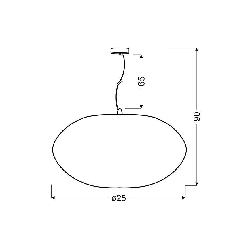 Lámpara colgante PINIA 1xE27/60W/230V