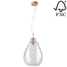 Lámpara colgante PIRO 1xE27/60W/230V - certificado FSC