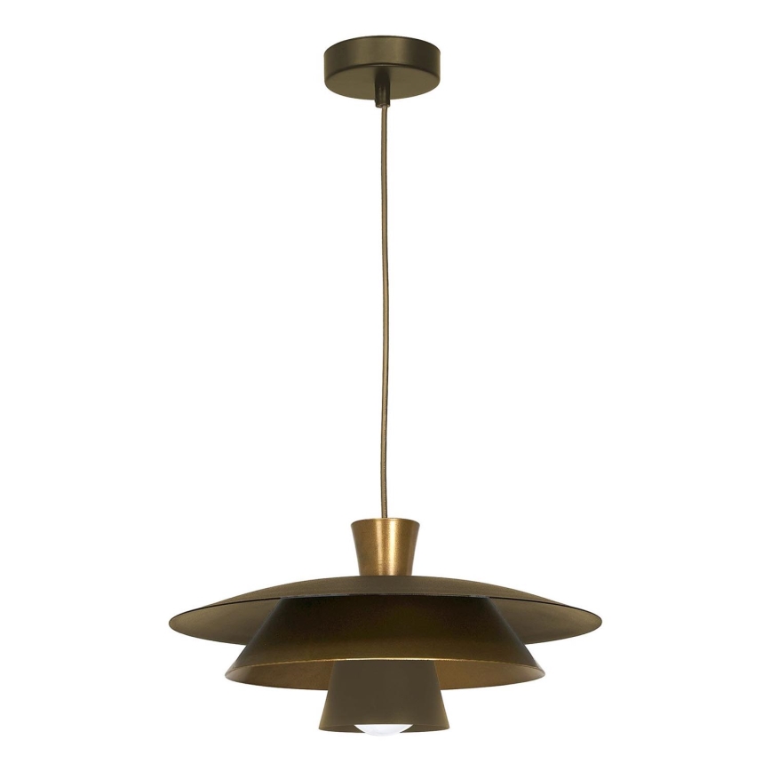 Lámpara colgante PLATO 1xE27/15W/230V latón/dorado