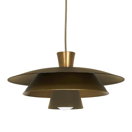 Lámpara colgante PLATO 1xE27/15W/230V latón/dorado