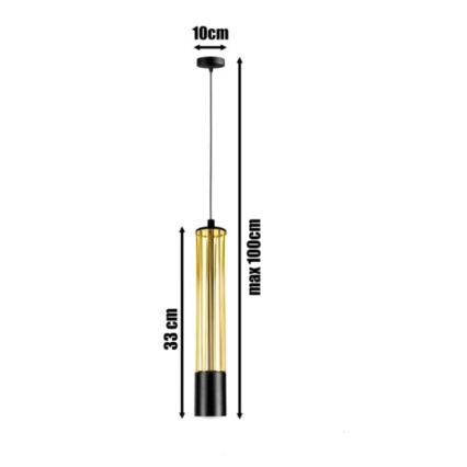 Lámpara colgante PRESCOT 1xGU10/40W/230V dorado