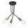 Lámpara colgante PRIYA 3xE27/15W/230V negro