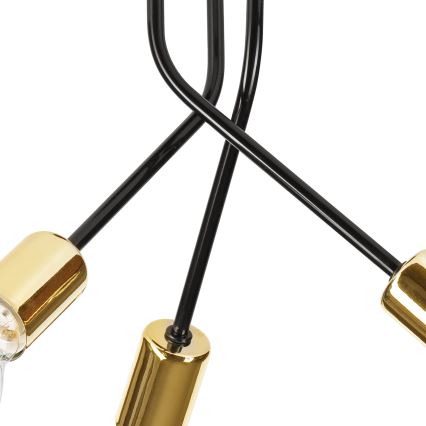 Lámpara colgante PRIYA 3xE27/15W/230V negro