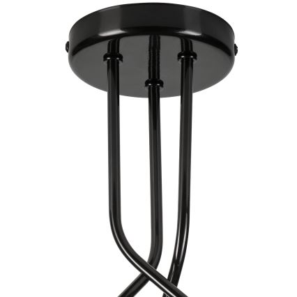 Lámpara colgante PRIYA 3xE27/15W/230V negro