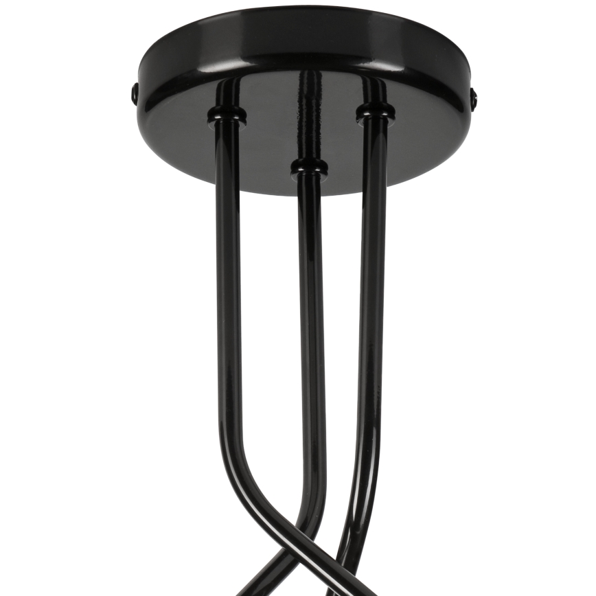 Lámpara colgante PRIYA 3xE27/15W/230V negro