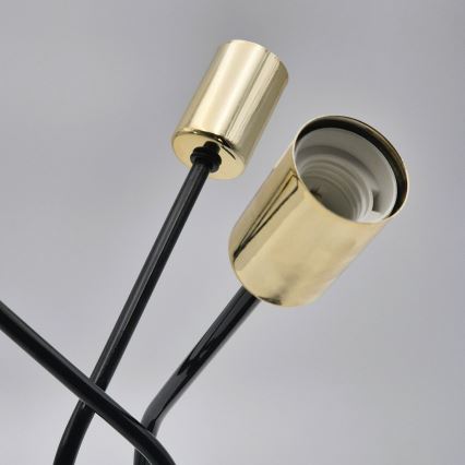 Lámpara colgante PRIYA 3xE27/15W/230V negro