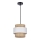 Lámpara colgante RATTAN 1xE27/40W/230V blanco/marrón