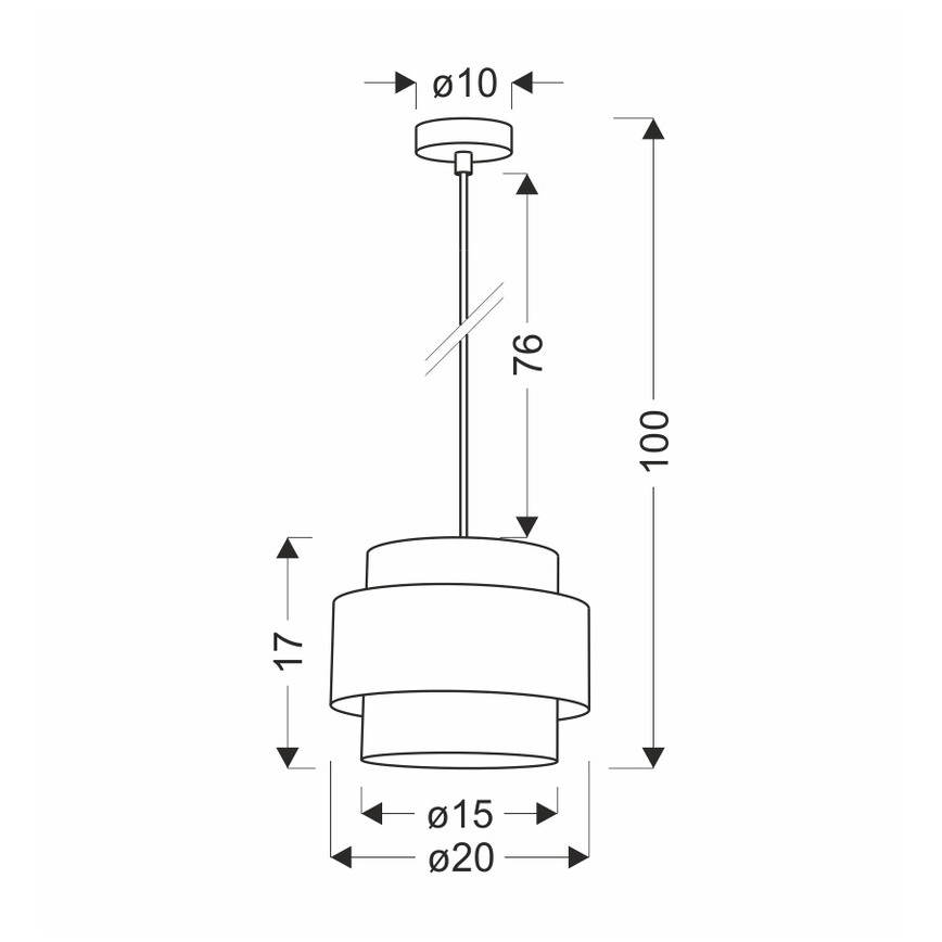 Lámpara colgante RATTAN 1xE27/40W/230V blanco/marrón