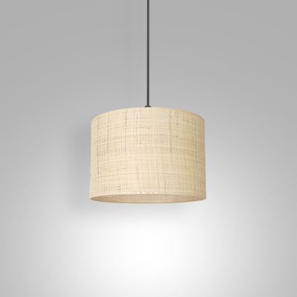 Lámpara colgante RATTAN 1xE27/60W/230V diá. 25 cm ratán