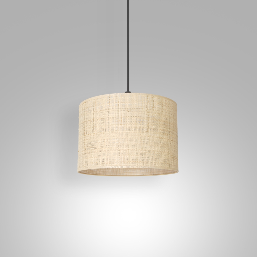 Lámpara colgante RATTAN 1xE27/60W/230V diá. 25 cm ratán