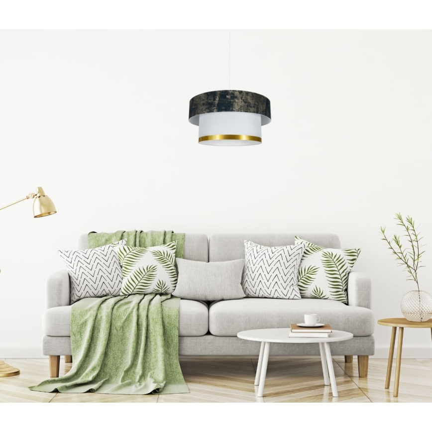 Lámpara colgante RESSA 1xE27/60W/230V Verde